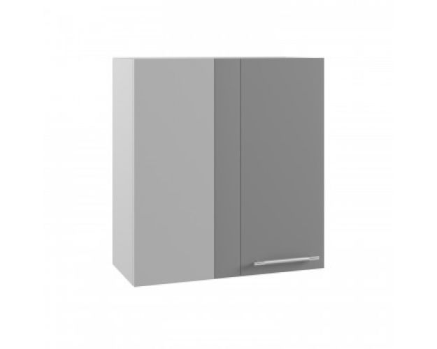 Угловой шкаф Тренто ВПУ 650 (Маус софт/Серый/верхний/высокий/левый)