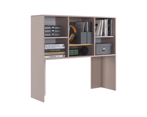 Надстройка компьютерного стола 1200 Лайт-2 кашемир / дуб крафт золотой