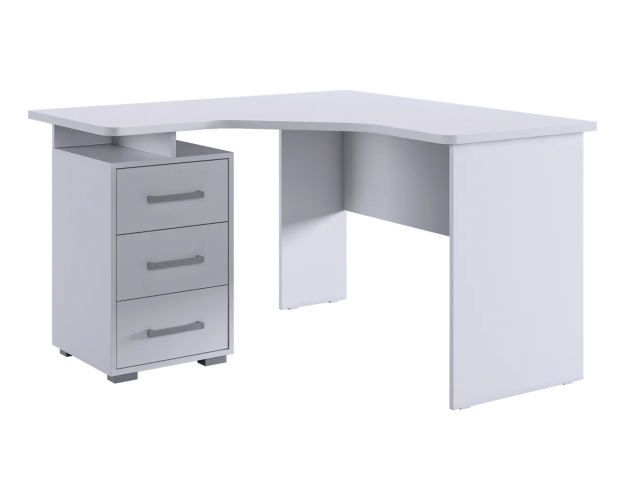 Стол компьютерный 1200 угловой Лайт-2 белый