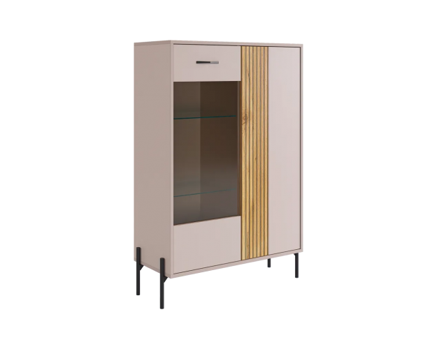 Модульная гостиная Доминика К5 кашемир / дуб крафт золотой