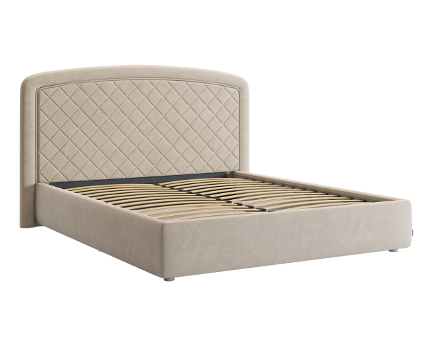 Кровать с основанием Сильва 2 1600 медовый (велюр)