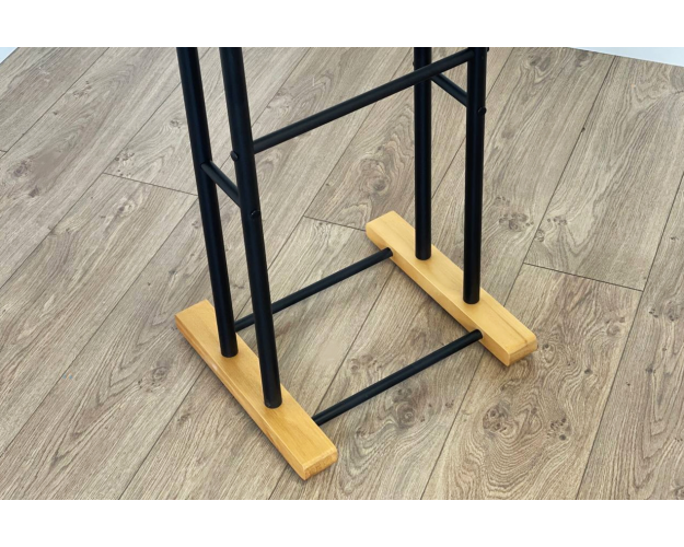 Вешалка Ника напольная черный / лак