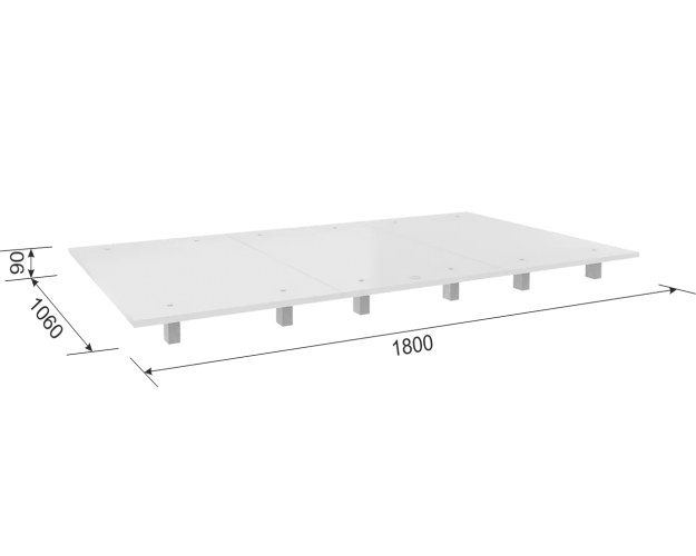 Настил кровати 1.8 белый