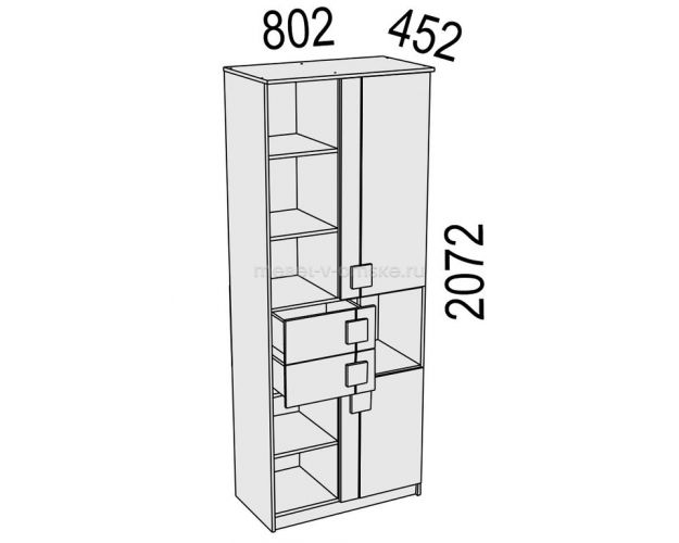 Шкаф Диско Шк21 (802)