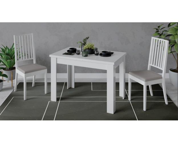 Стол раздвижной «Промо» тип 4 (Белый/Белый)